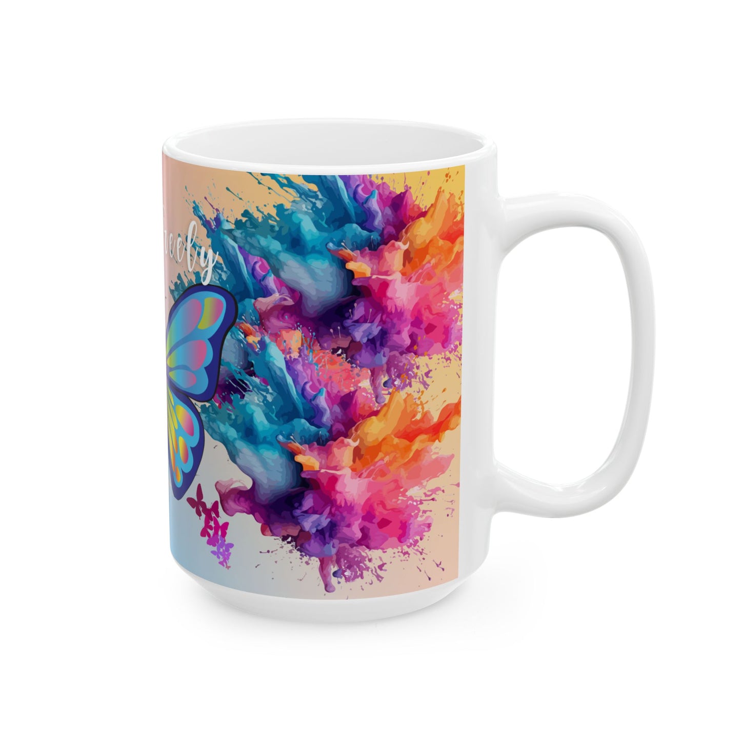 Sip and Elevate | 'Flow Freely' Inspirational Ceramic Mug (15 oz)