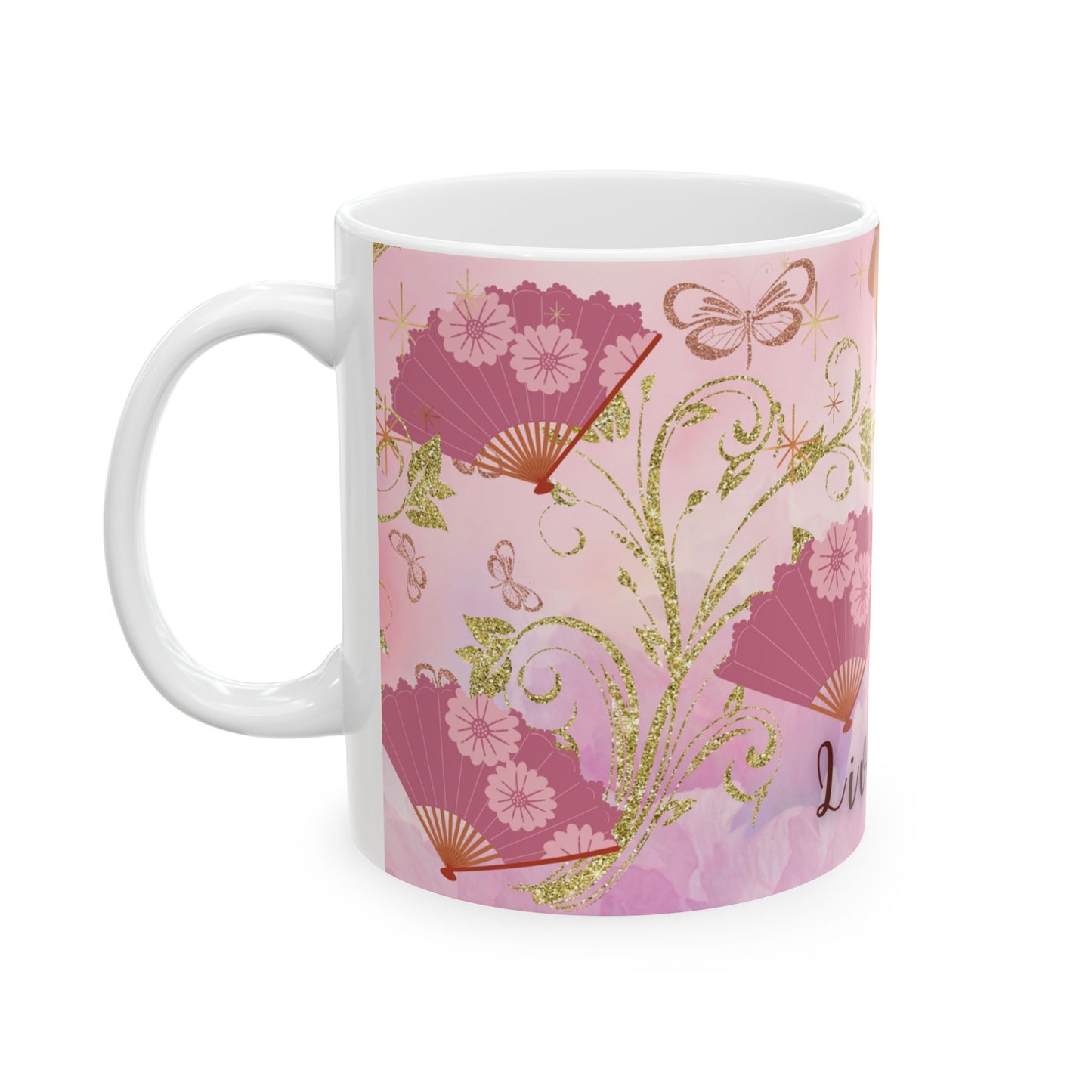 Sip and Celebrate | 'Live Fully' Inspirational Ceramic Mug (11oz)