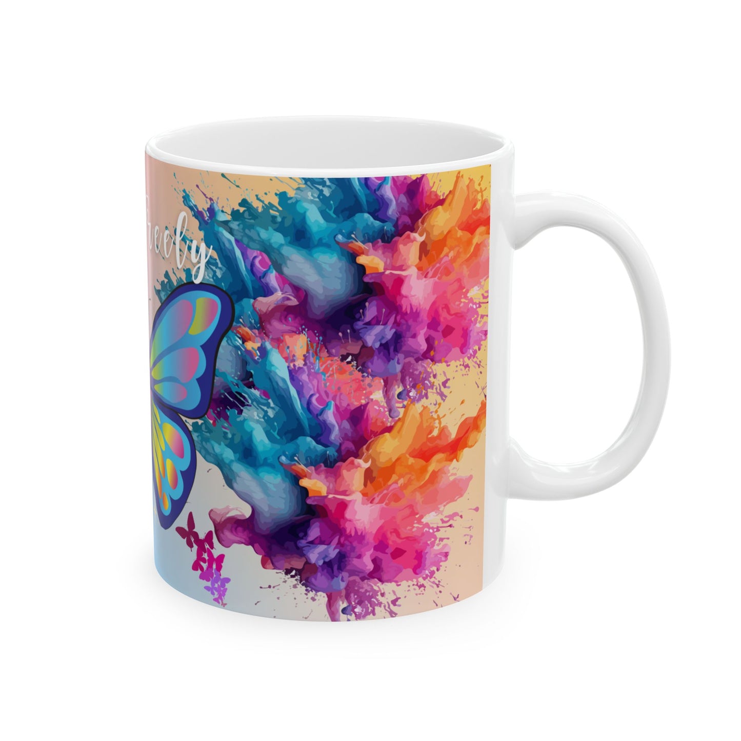 Sip and Elevate | 'Flow Freely' Inspirational Ceramic Mug (11 oz)