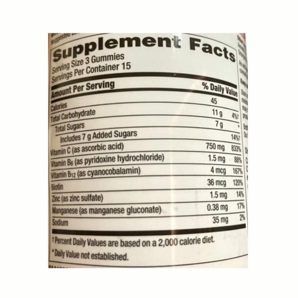 emergenc immunity nutrition facts